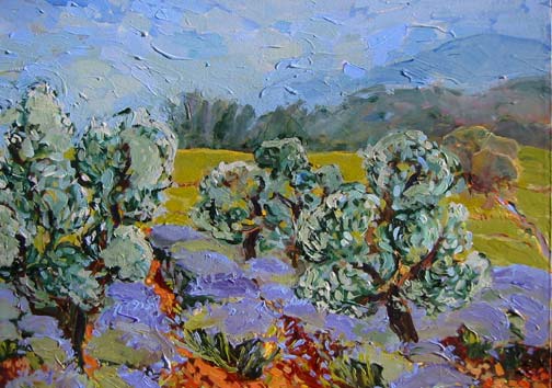 The Olive Grove, Blue Sky