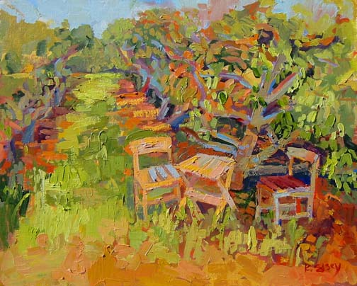 Table in the Avocado Grove