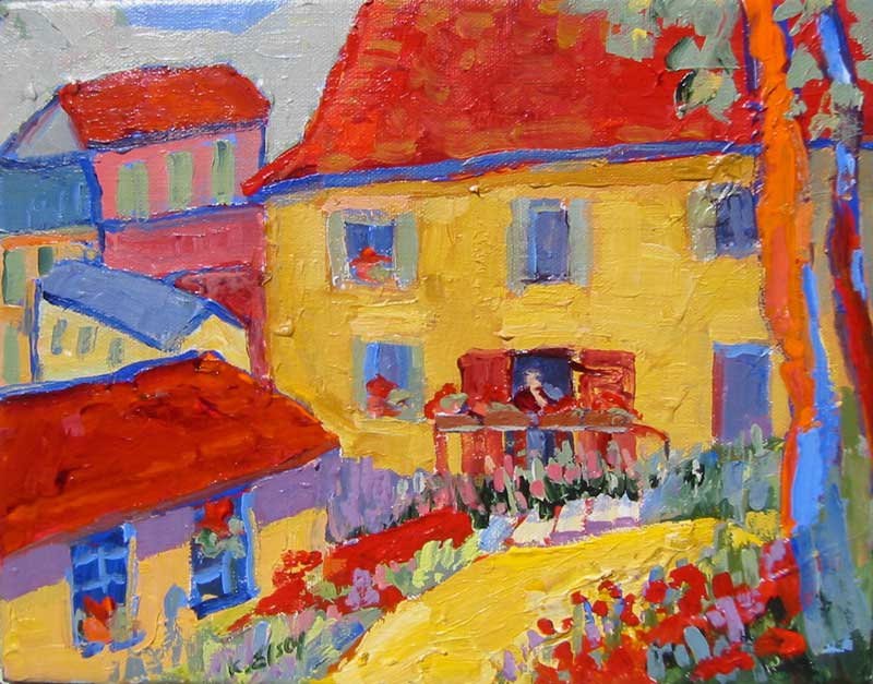 Kathleen Elsey Fauvist Painting Domme France