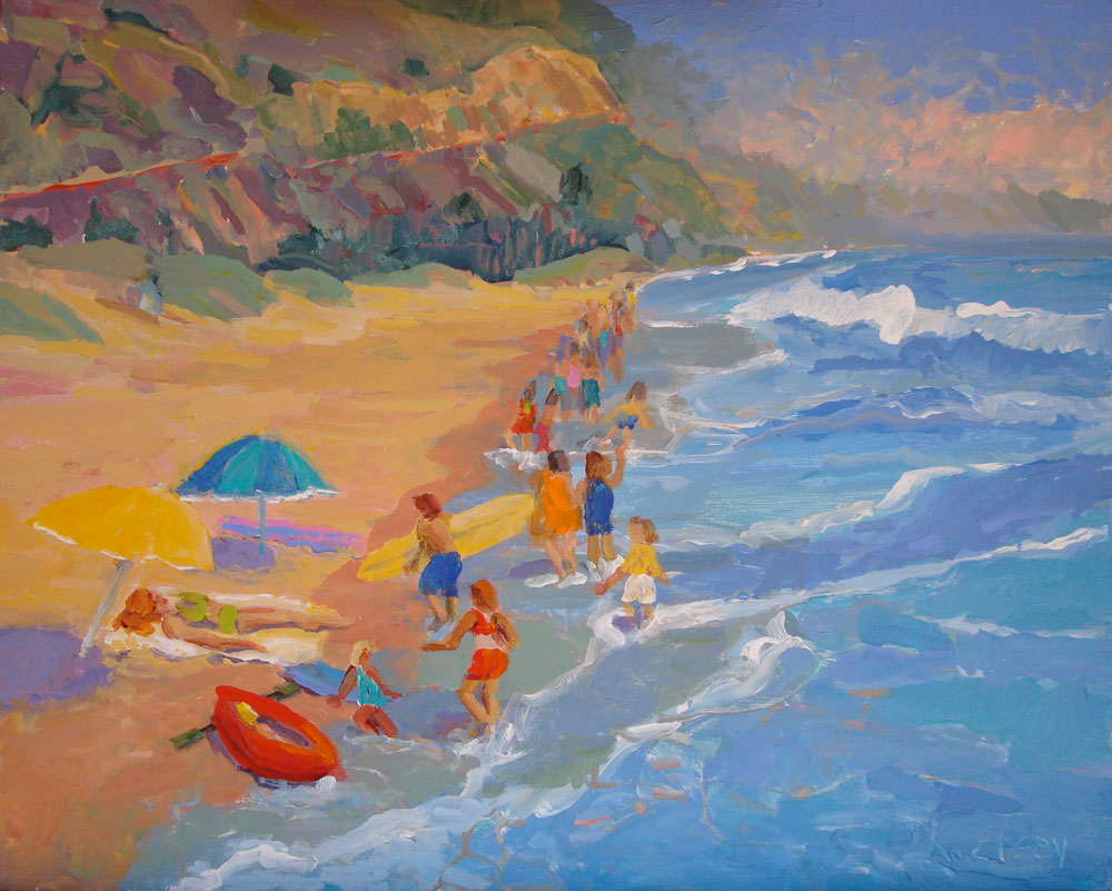 Kathleen Elsey paintings beach paintings