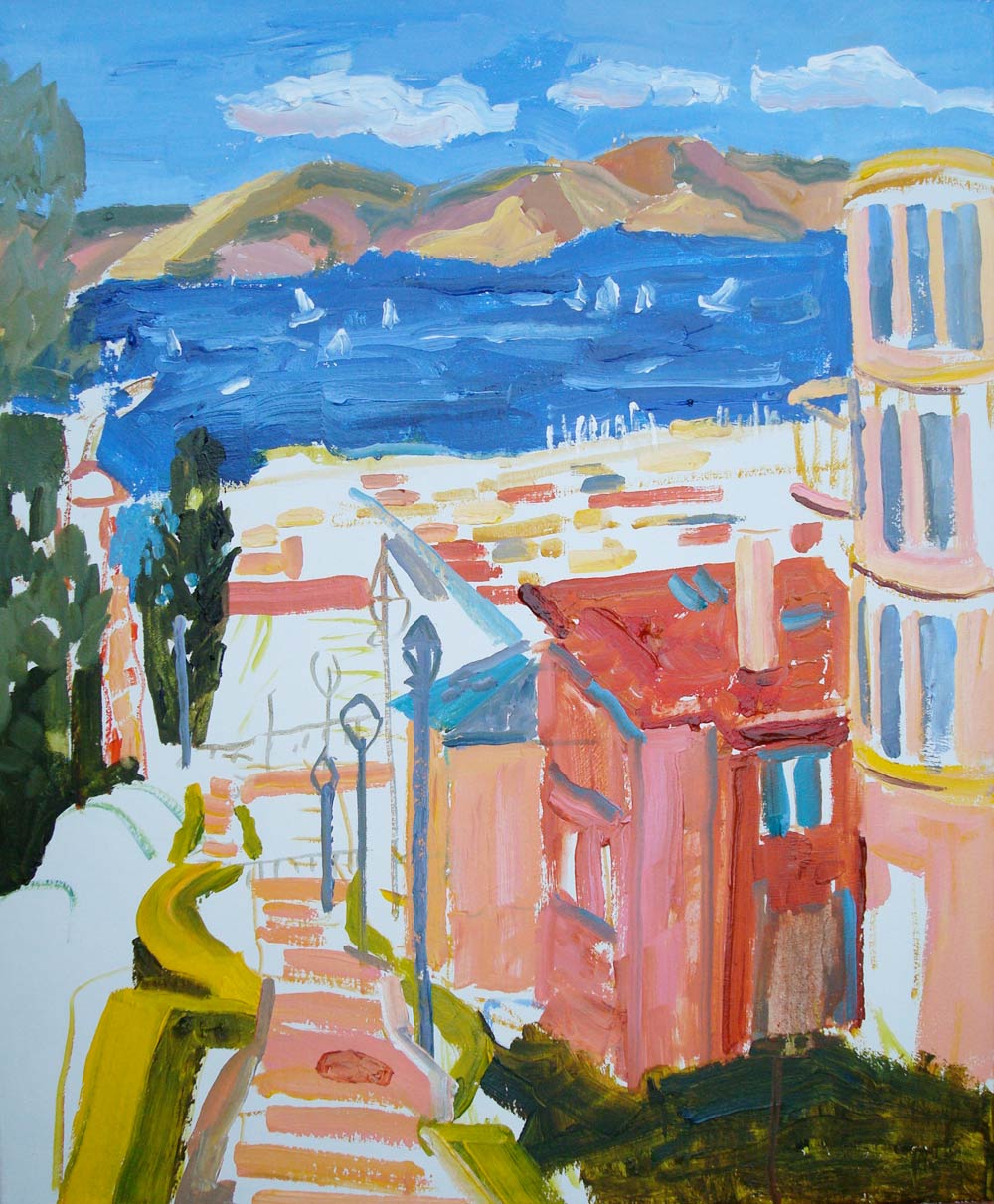 Elsey Paintings Presidio Steps One Hour