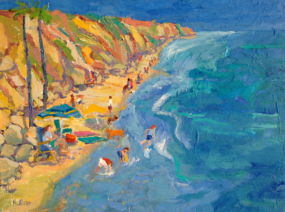 Kathleen Elsey Paintings Hendry's Beach Santa Barbara