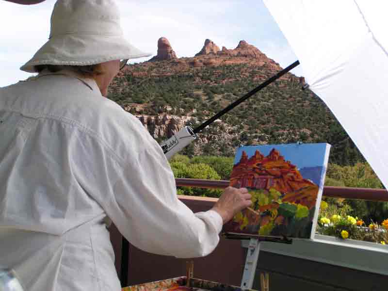 Kathleen Paints Sedona