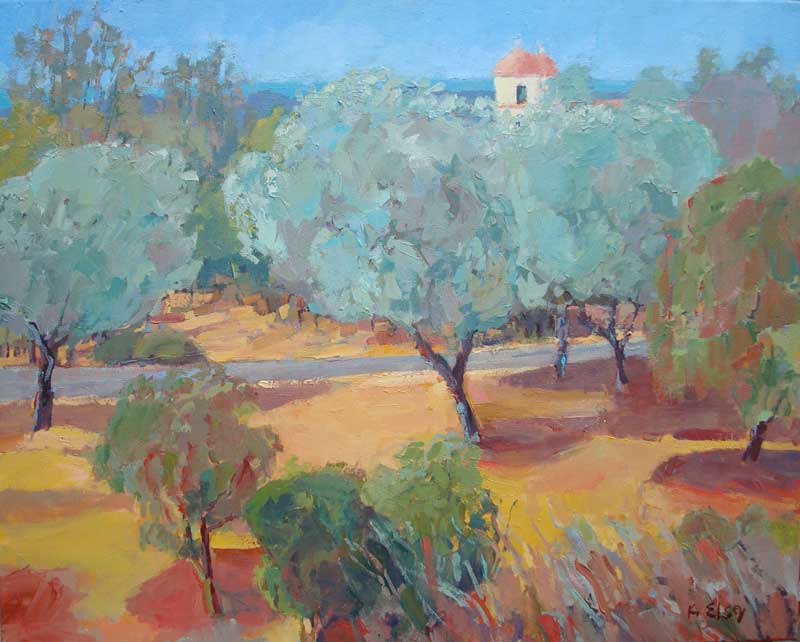 Old Mission Olive trees