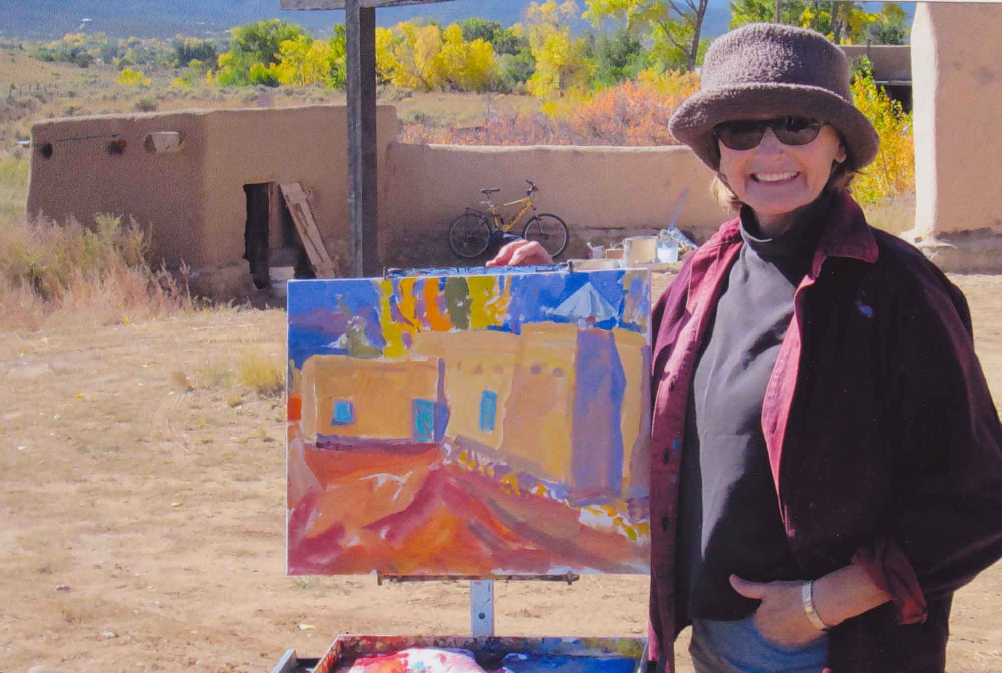 Kathleen Elsey Painting Workshop New Mexico Acrylic paintings